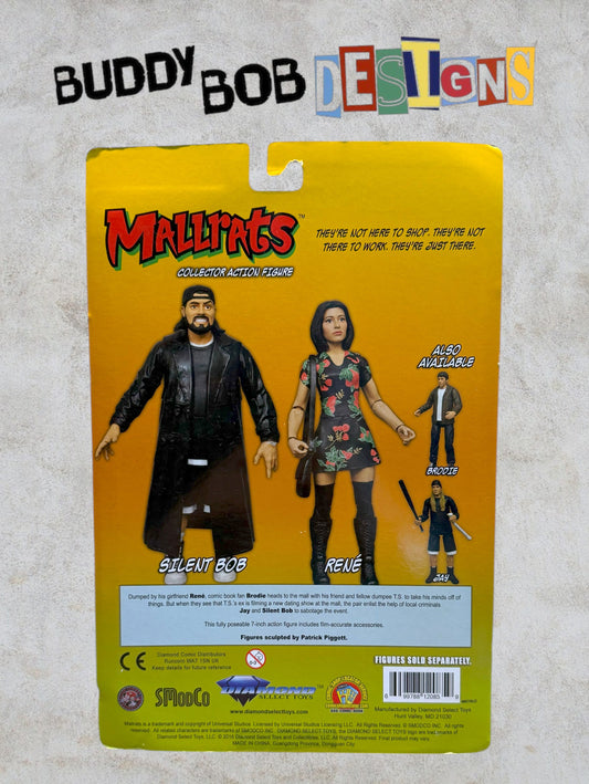Autographed Mallrats Silent Bob Figure by Diamond Select - Signed by Kevin Smith