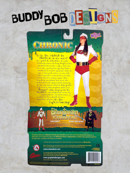 Autographed Bluntman & Chronic Figure - Chronic by Big Blast Toys - Signed by Jason Mewes