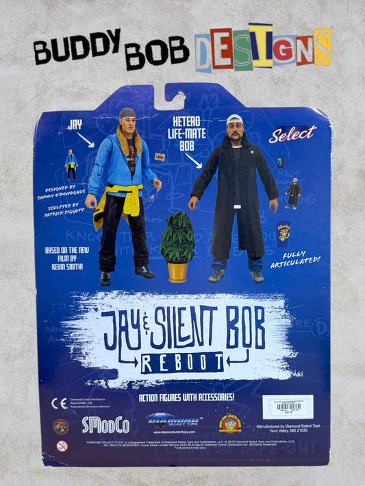 Autographed Jay and Silent Bob Reboot Silent Bob Figure by Diamond Select - Signed by Kevin Smith