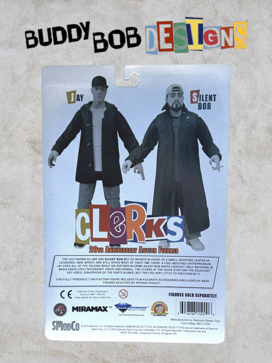 Autographed Clerks 20th Anniversary Jay Figure by Diamond Select - Signed by Jason Mewes