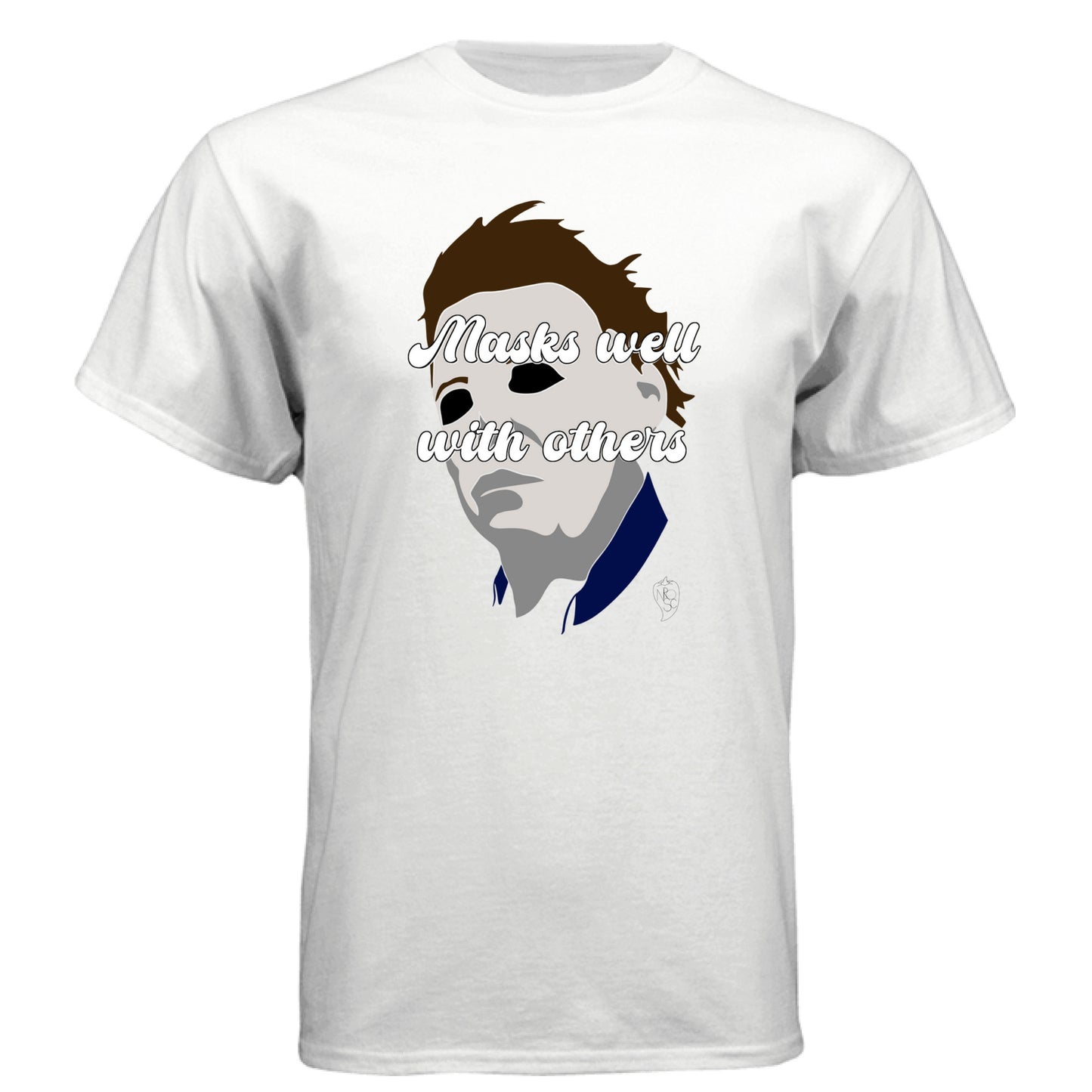 Masks Well With Others Horror - Graphic Tee