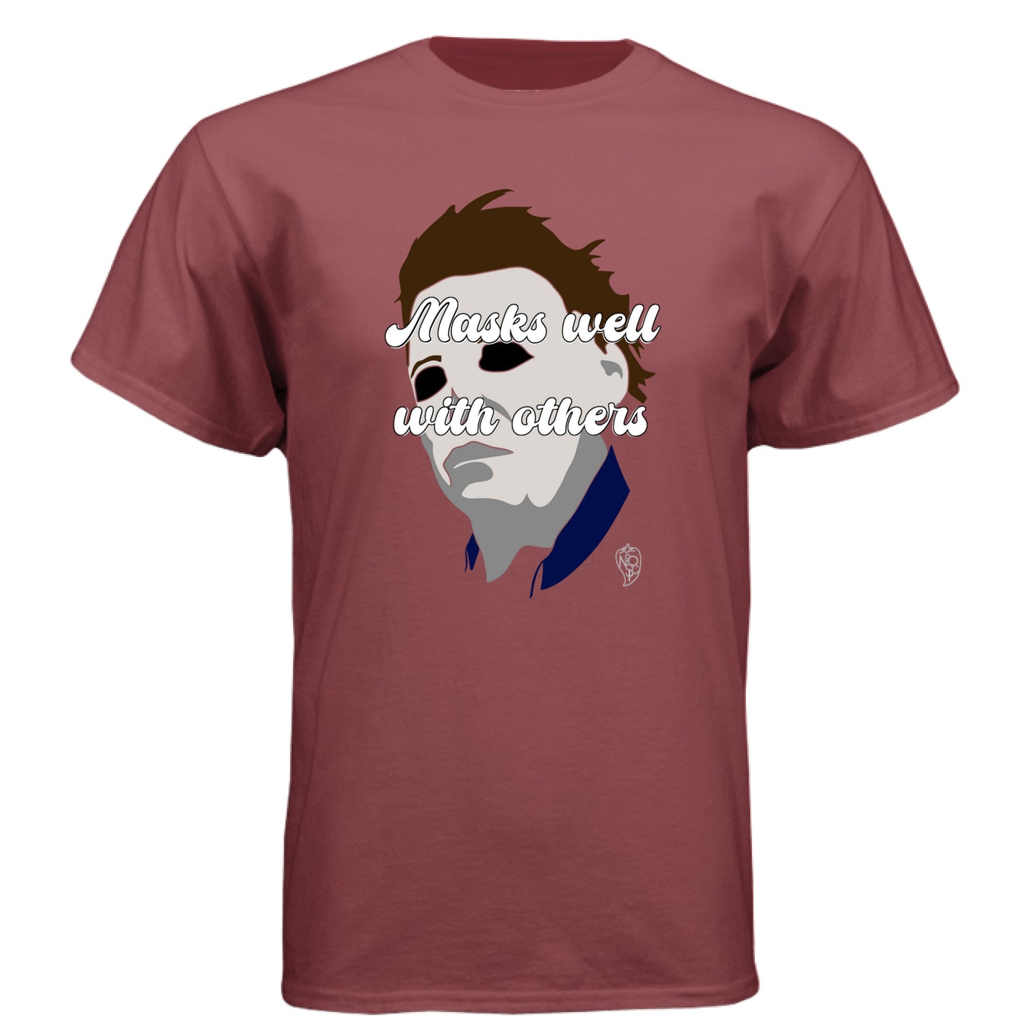 Masks Well With Others Horror - Graphic Tee