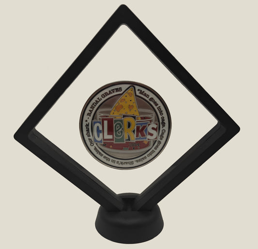 3D Floating Display Case - Challenge Coin Display Stand